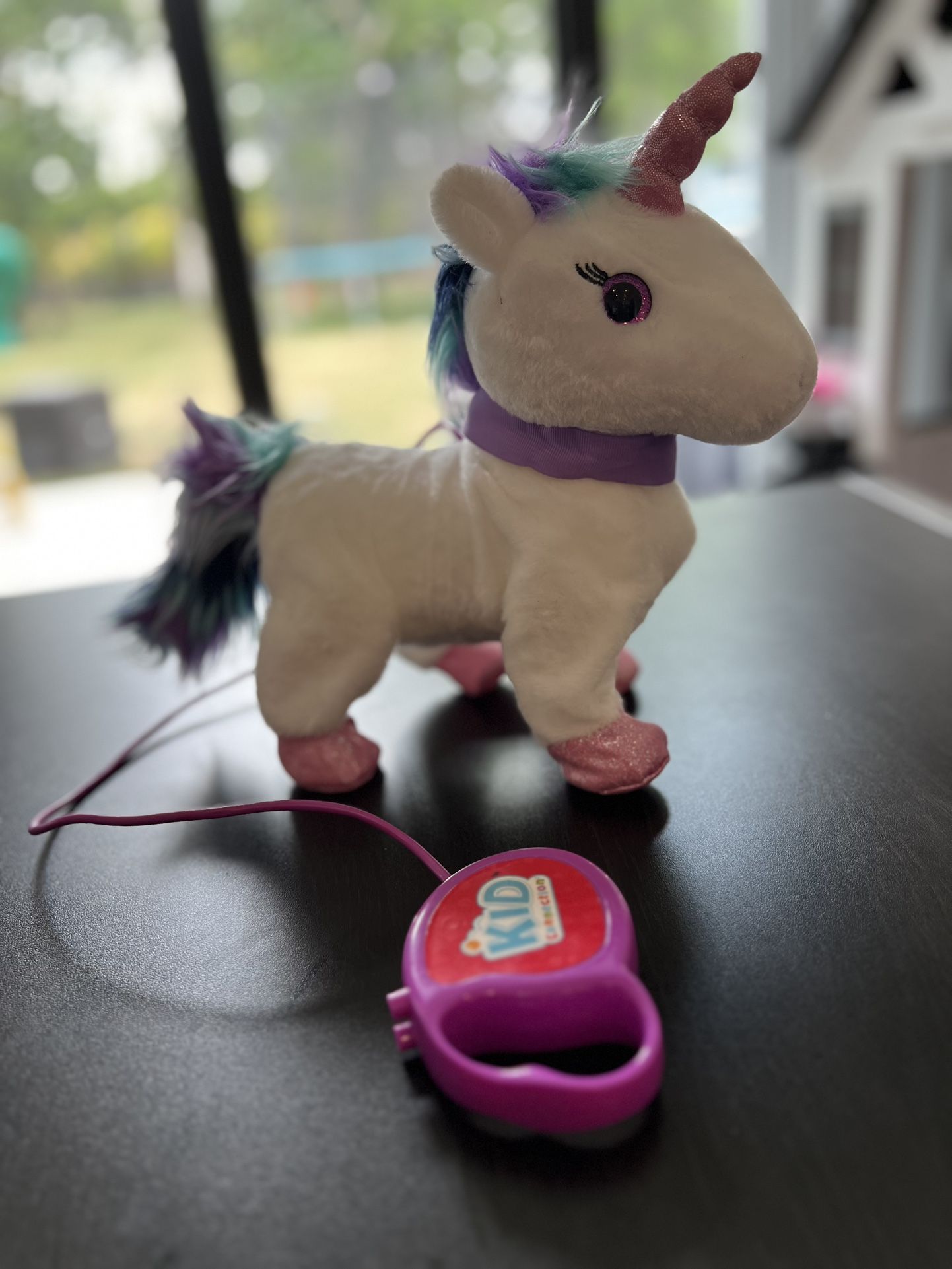 Electronic Walking Unicorn On A Leash