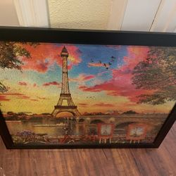 Paris Puzzle And Frame