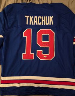 Matthew Tkachuk Signed USA CUSTOM Jersey
