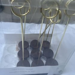 Party Decor: 9 Table Number Holders