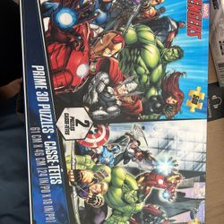 3D MARVEL puzzles X2