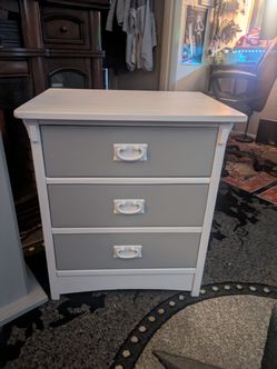 Nightstands White And Gray 