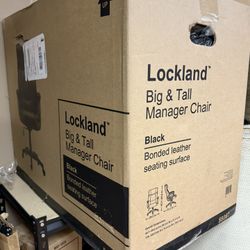Lockland Big and Tall Chair Bonded Leather NEW