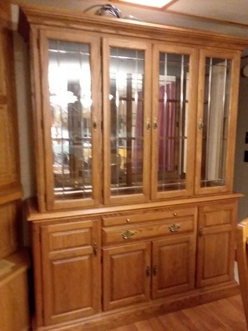 Cochrane furniture hutch and China cabinet