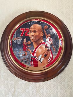 1996 Chicago Bulls “Record 72 Wins”  w/ Michael Jordan plate