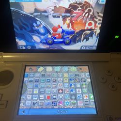 Modded 3DS Ice White 64 GB 100+ Games