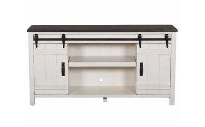 Descanso 64" Highboy Barn Door Console, Coastal