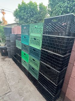 Huge mega deal on milk crates and buckets vinyls records