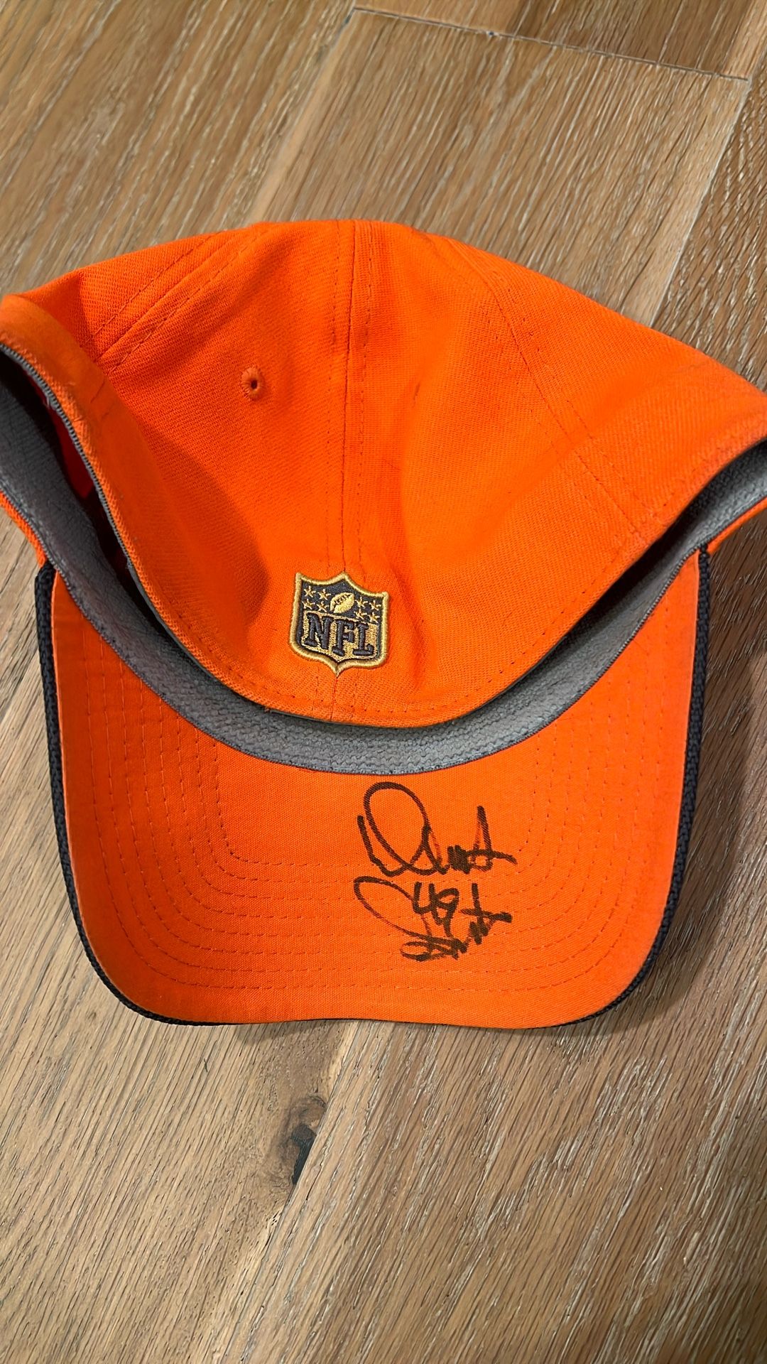 Authentic signed Dennis Smith Broncos Hat