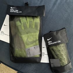 New  Set Of Gloves And Shinguards