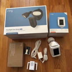 Ring Spotlight - Floodlight Cam Pro Surveillance Security - Camera 2Ways 2Talk Indoor Outdoor WIFI - Price Various  Based On Model