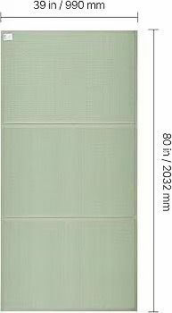 217# Japanese Tatami Mat, Twin XL - 39'' x 80'' Foldable Tatami Mattress, 100% Natural Rush Grass, Floor Mattress with Non-Slip Backing & Natural Rush