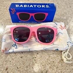 Babiators Infant Sunglasses Pink Navigators - Brand New