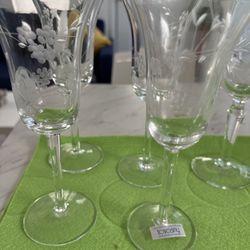 Beautiful Handmade Crystal Wine Glasss 