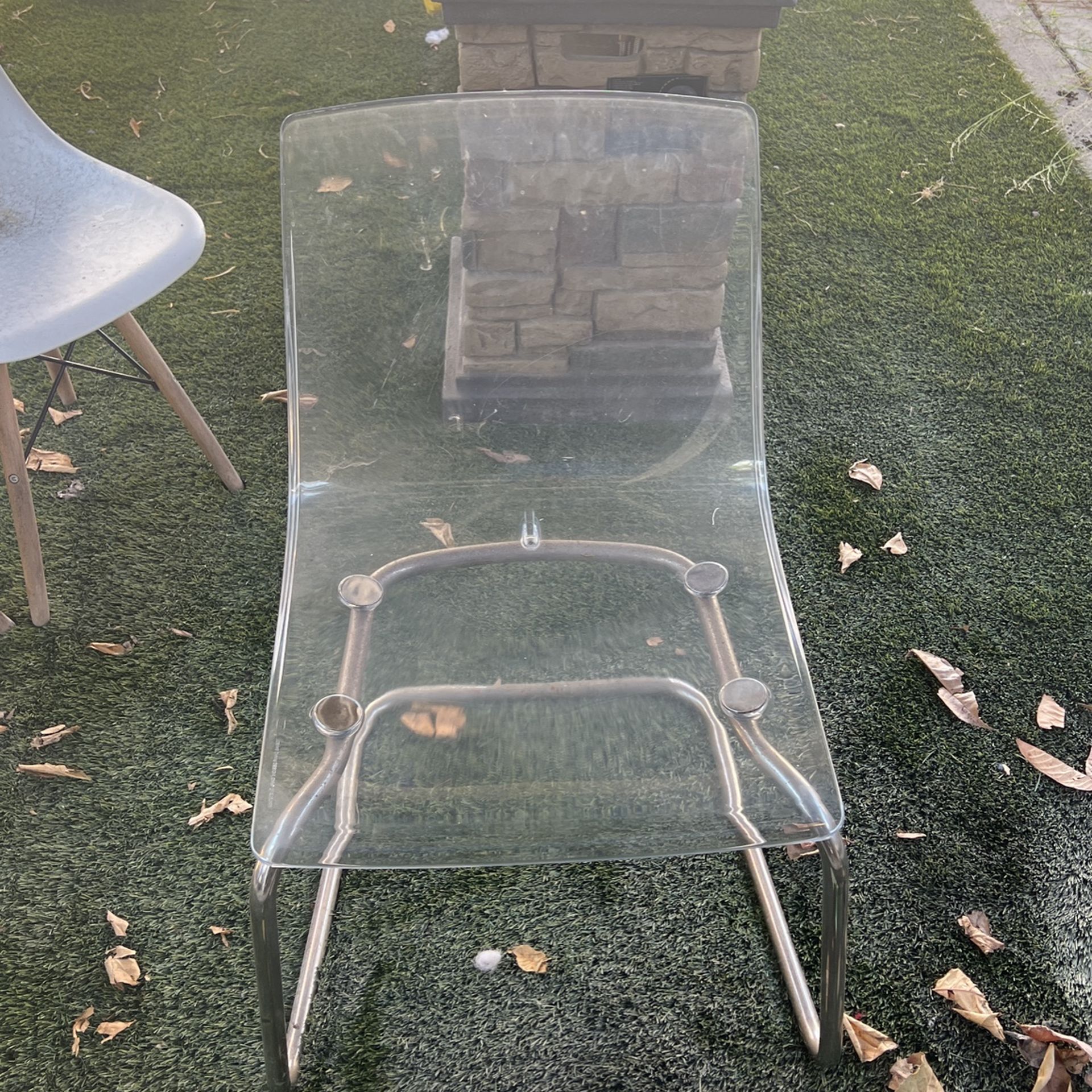 Clear Plastic Chair.
