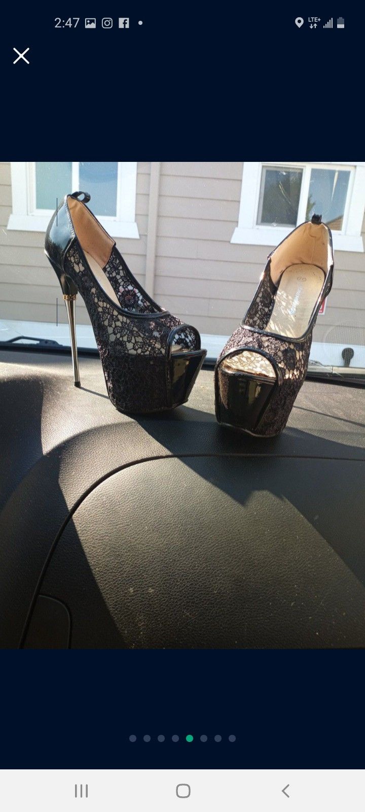 Black Heels Size 7