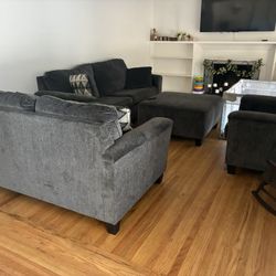 Sofa Sleeper Set With Ottoman