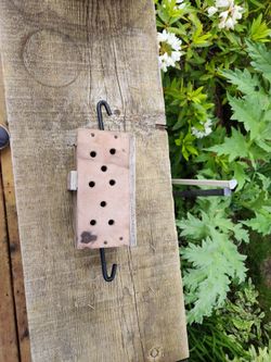 Crab Pot Trap/ Bait Box. Crab Pot Trap Is 4 Inches Wide And 7 Inches Tall. Bait Box Is 7 Inches Tall And 7 Inches Wide. 