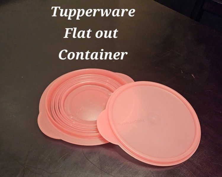 Tupperware Flat Out Container