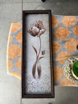 Framed Floral Wall Art Print