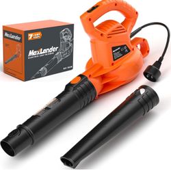 Leaf Blower Corded, 7-AMP 350CFM/155MPH Electric Leaf Blower, Lightweight Handheld Small Leaf Blowers for Lawn Care