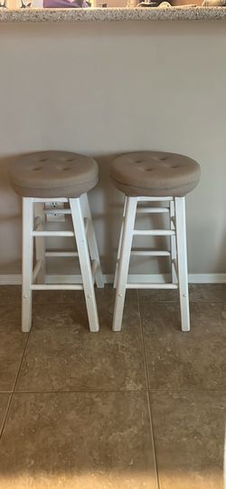 Padded wooden bar chairs. Great condition.