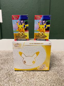 Pokemon 30th Anniversary Booster Bundle x2 and ETB *New Sealed*