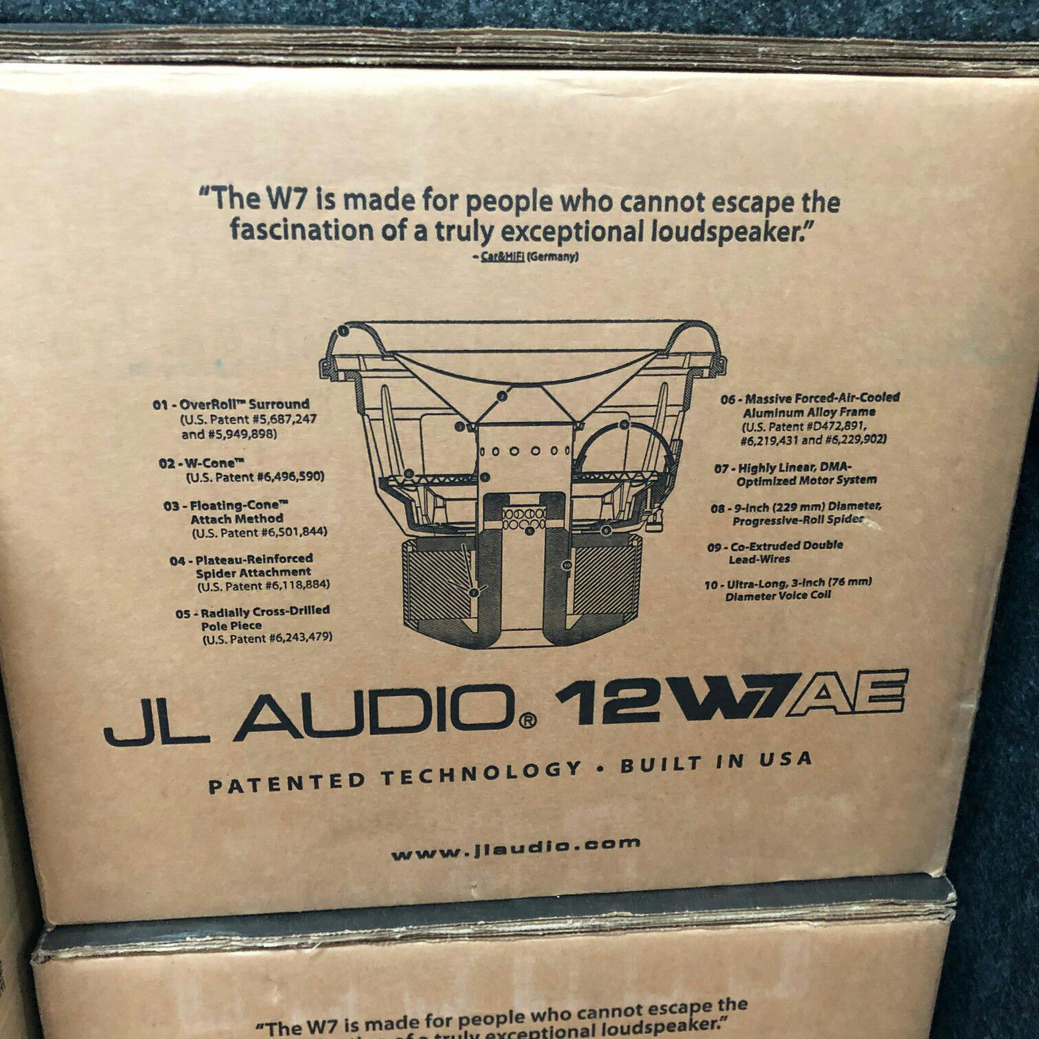 Jl audio 12w7ae on special today get the loudest sub around today