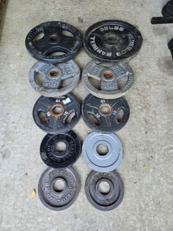 160lb of Mixed Olympic Weight Plates