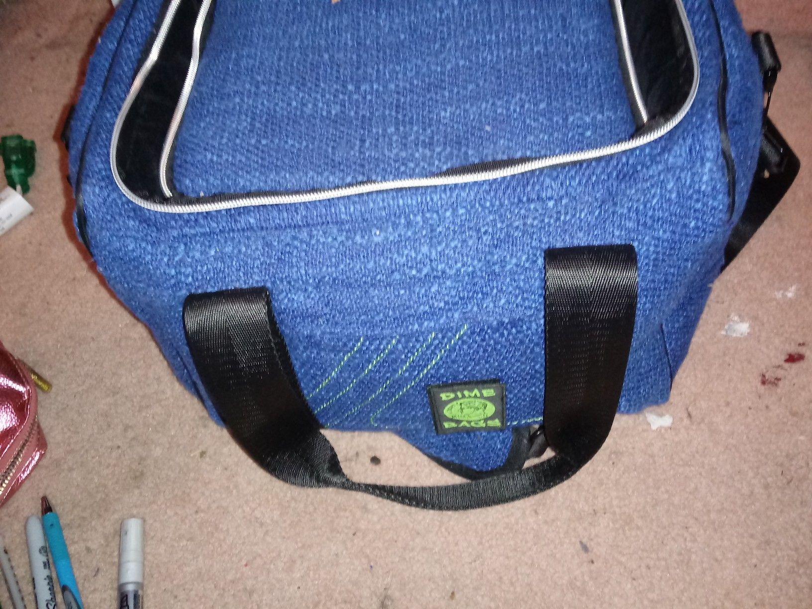 Dime Bag travel tote and dab station.