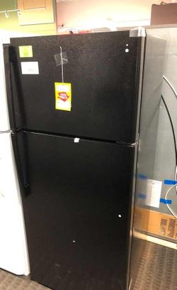 Brand New GE Top Freezer Refrigerator in Black (Model:GTS18GTNRBB) G3R9S