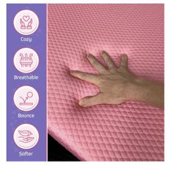 Pink Lash Bed Foam Topper