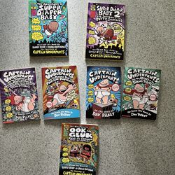Captain Underpants Books/ Super Diaper Baby Books/ The Adventures Of Ok And Gluk Book