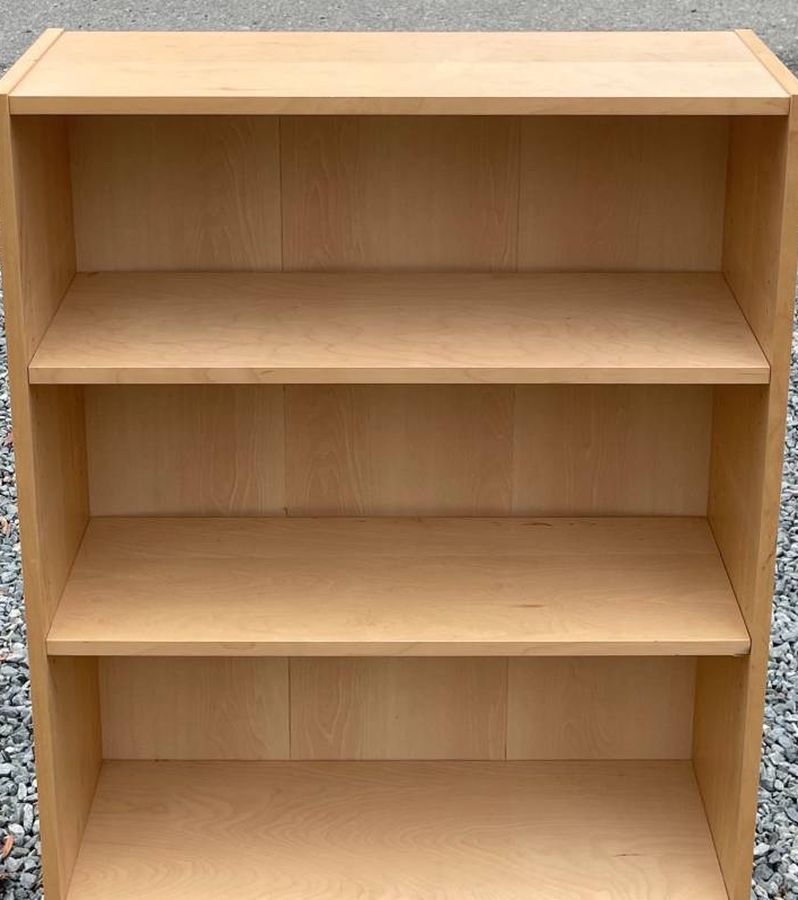 Ikea Billy Birch Veneer Blond Bookcase Adjustable Shelf Shelves Shelving Unit