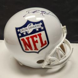 Deon Sanders Signed, PSA-Certified Full-Size Helmet