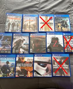 PS4 Games Lot