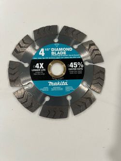 Makita E-23313 4-1/2" Diamond Blade, Segmented Turbo, General Purpose (New) no box