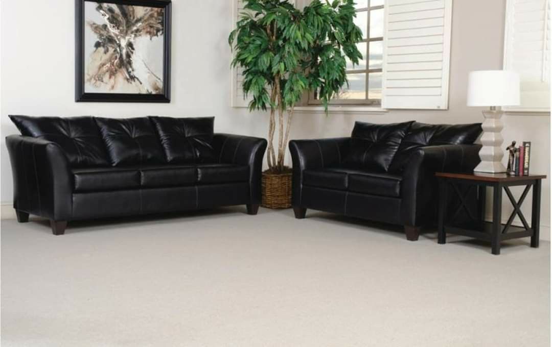 San Marino Ebony Sofa and Loveseat