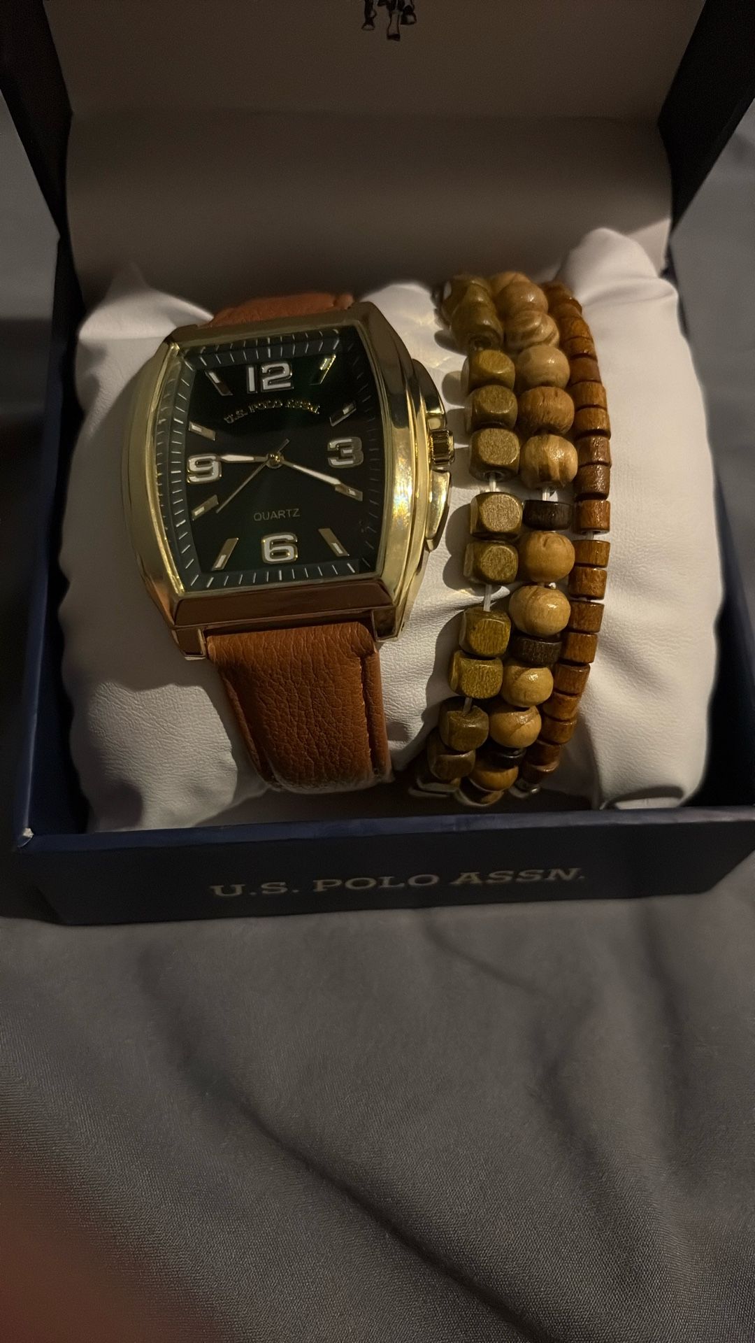 U.S. POLO ASSN. watch and bracelet set