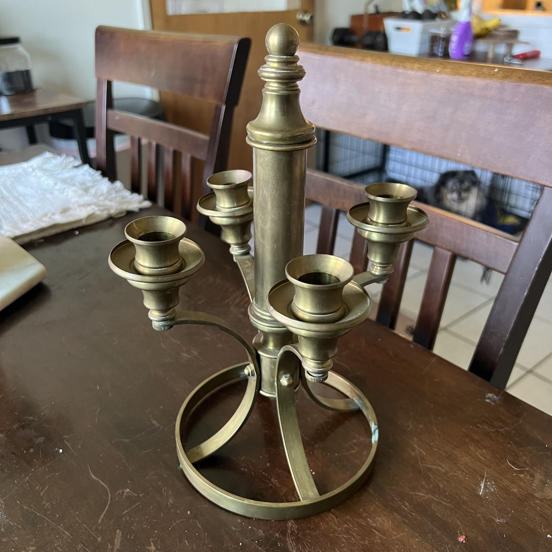 Vintage Brass Candelabra 