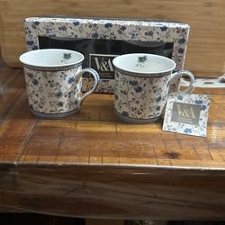 2 Fine China Mugs 