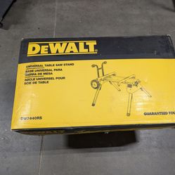DeWalt Heavy Duty Rolling Job site Table Saw Stand - Missing Stand Brackets 200lbs. Capacity