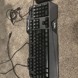 gaming mouse and keyboard back lit!