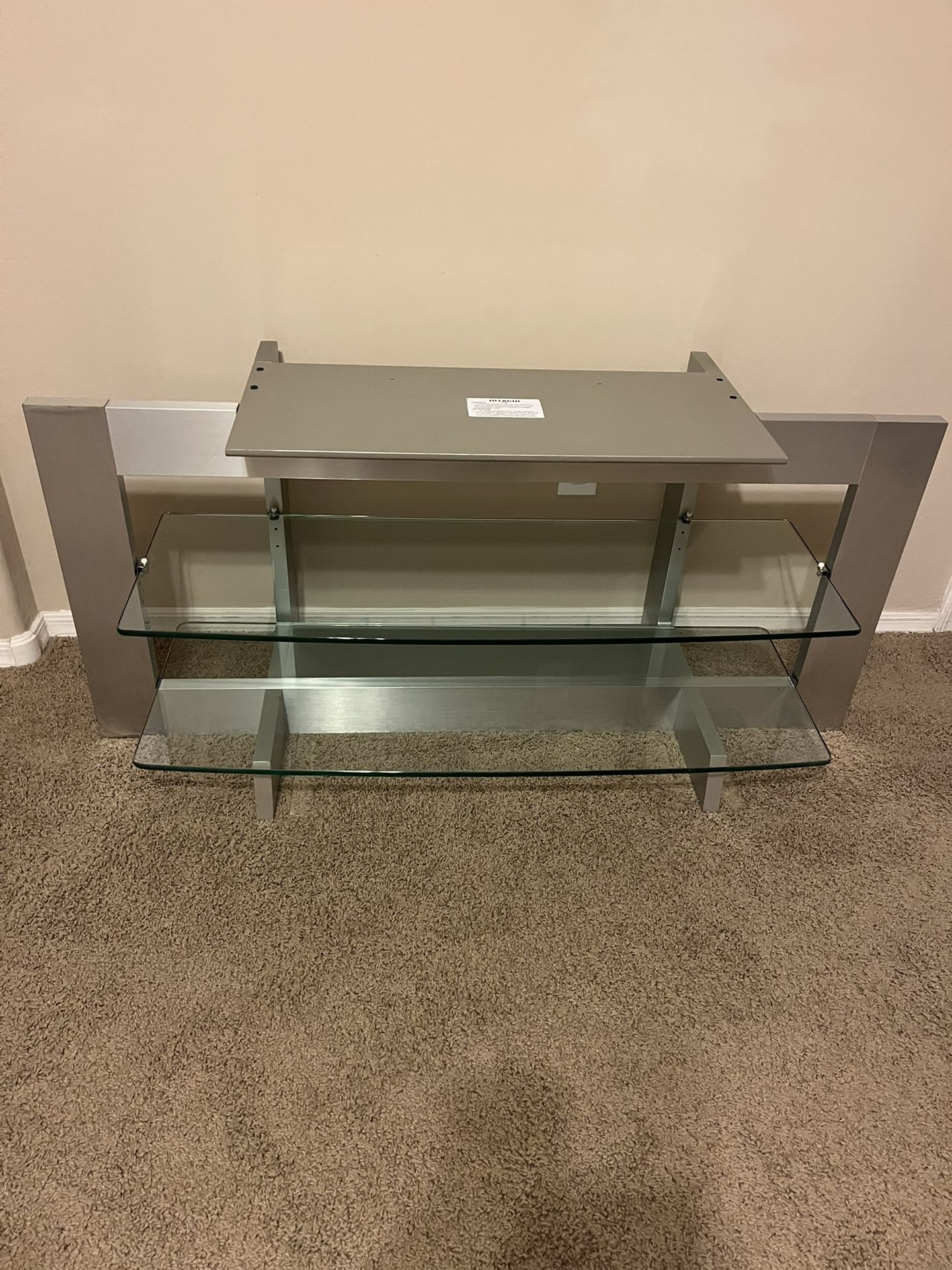 Glass Shelved TV Stand