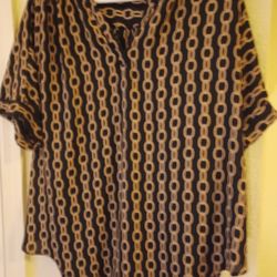 Ladies Petite V-neck Medium Blouse Worthington 