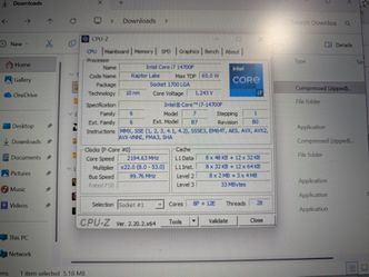 Intel Core i7-14700F  CPU  Only