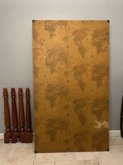 Vintage world map coffee table.