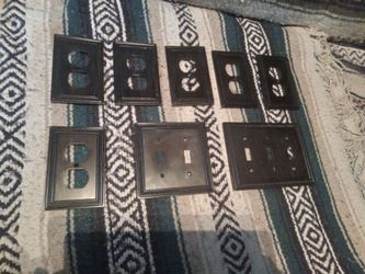 Heavy Duty Set Of Aluminum Socket Covers And Switch Covers, Great Condition. $10.00.