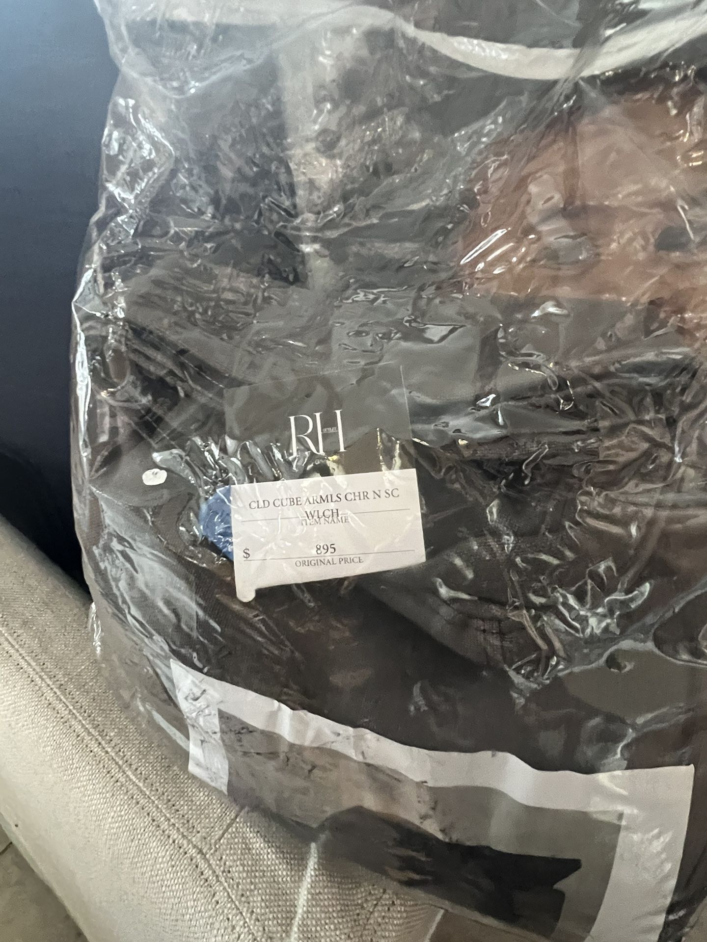 Brand New Restoration Hardware Cloud Armless Chair Slipcover for Sale