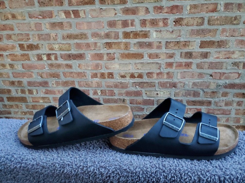 Birkenstock Arizona Soft Footbed Oiled Leather Sandals 41 Women 10 Men 8 New
